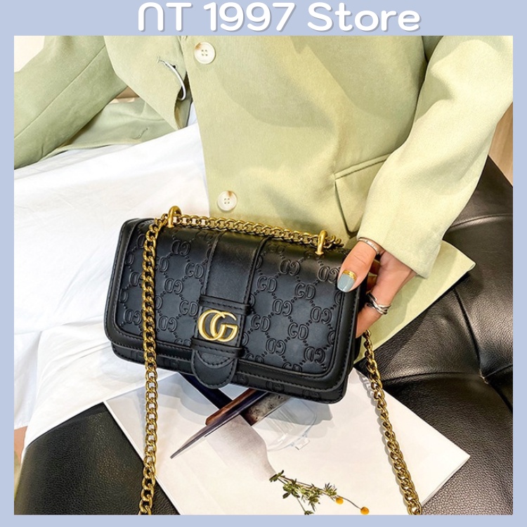 Túi sách nữ đeo chéo kẹp nách thời trang mini dây xích NT030