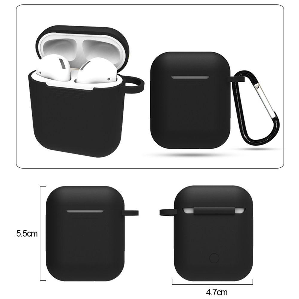 MYRONGVN Hộp Silicone Bảo Vệ Chống Bụi Chống Sốc Cho Tai Nghe Apple AirPods