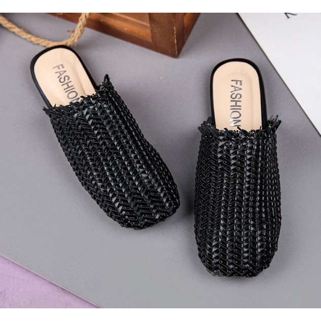 FREESHIP 99K TOÀN QUỐC_Dép Mules đầu tròn mới 2019 Sunnie Shoes