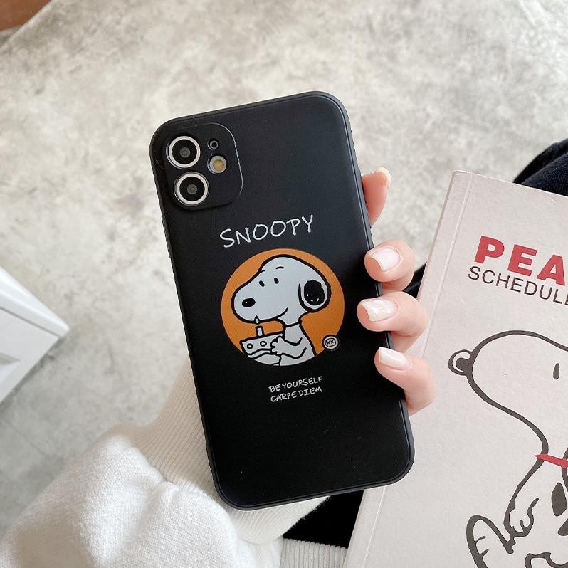 Ốp lưng iphone vuông cạnh hình snoopy 6/6plus/6s/6splus/7/7plus/8/8plus/x/xr/xs/11/12/pro/max/plus/promax-Awifi R2-3