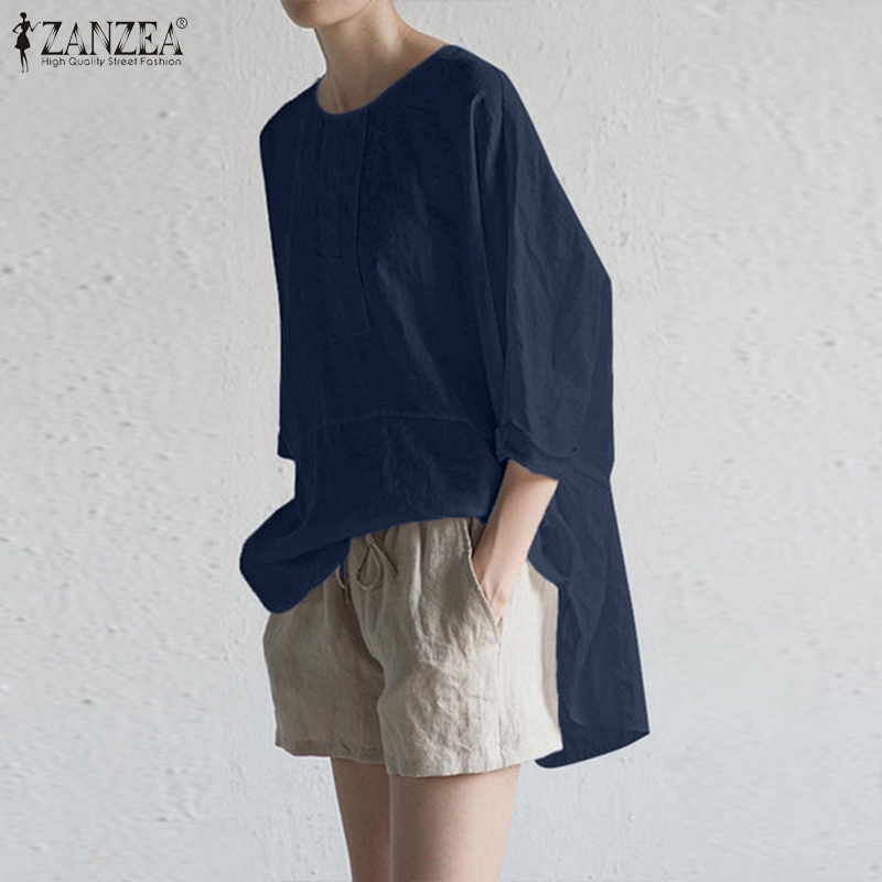 ZANZEA Áo Tay Lửng Dáng Rộng Thời Trang Quyến Rũ Dành Cho Nữ | BigBuy360 - bigbuy360.vn