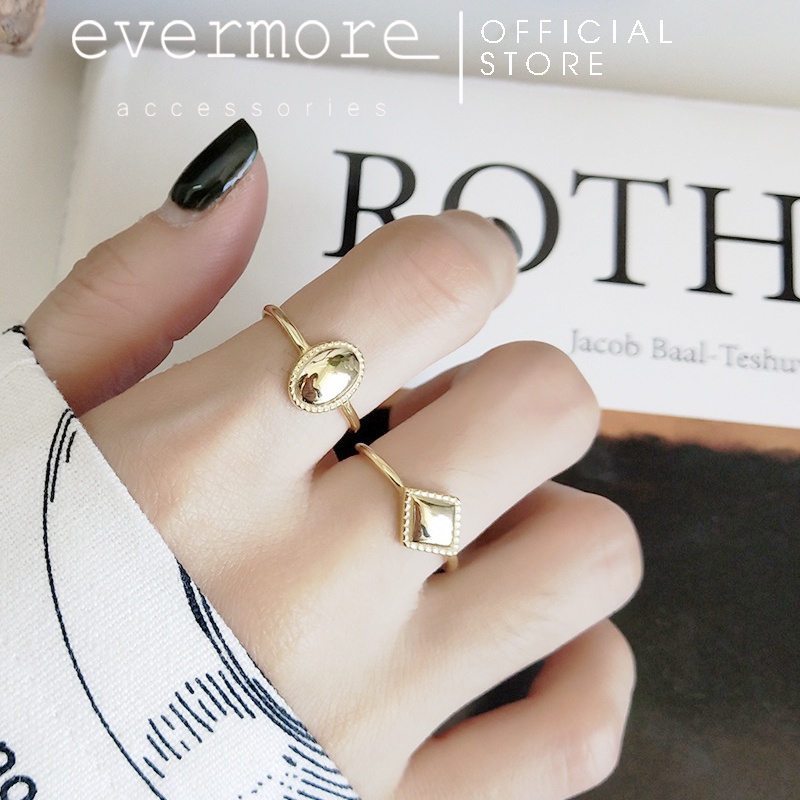 Nhẫn bạc EVERMORE, nhẫn bạc 925 Royal đa phong cách hiện đại, minimalism - N044