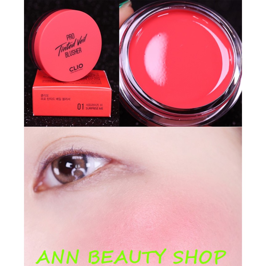 Má Hồng Dạng Kem Hiệu Ứng Căng Mượt CLIO PRO TINTED VEIL BLUSHER 4.5g | BigBuy360 - bigbuy360.vn