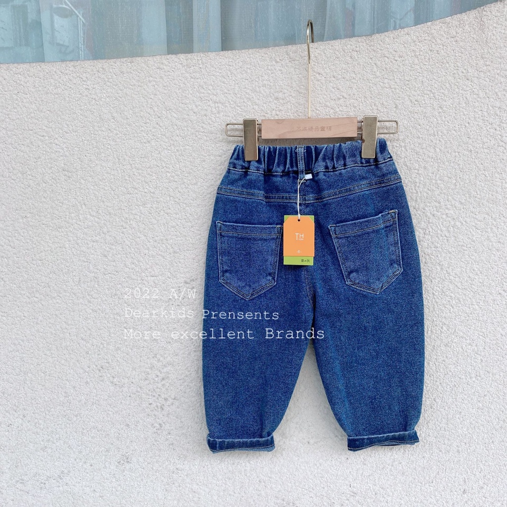 (12-23kg) Quần jeans bé trai bé gái loại đẹp có co giãn Quần bò cho bé kunkid