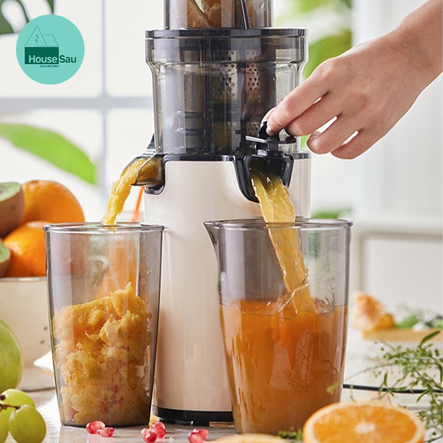 Máy ép hoa quả chậm, Máy ép trái cây cổ to BEAR YZJ-C02S5