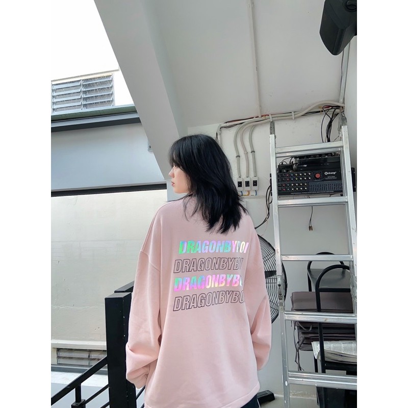 [Mã SKAMCLU7 giảm 10% Tối Đa 50K đơn 0Đ] Áo tay dài - Áo Sweater Phản Quảng Dragonbyboi hồng | BigBuy360 - bigbuy360.vn
