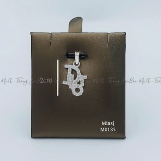 Mặt dây chuyền chữ vòng cổ nữ Bạc Ý S925 cao cấp M0136 M0137 | Mi.A Trang sức bạc