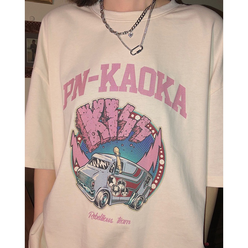 NRVP Áo Thun Nữ Tay Ngắn In Hình Phong Cách Hàn Quốc Thời Trang Mùa Hè 2022