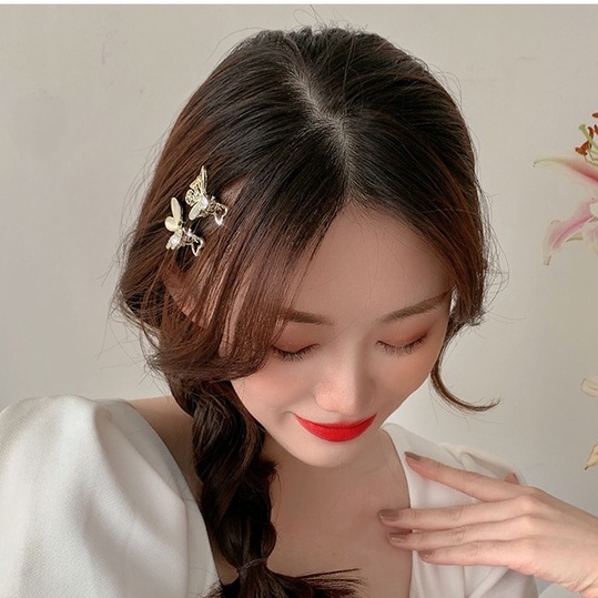 Kẹp Tóc Hình Bướm Đính Đá Phong Cách Hàn Quốc