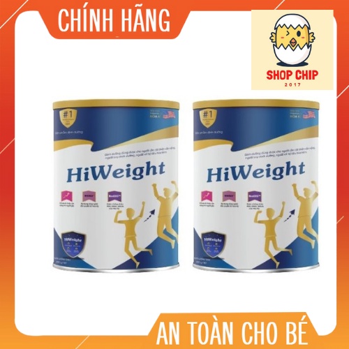 Combo 2 hộp sữa bột HiWeight hỗ trợ tăng cân hộp 650g - Sữa non nhập khẩu giúp cải thiện cân nặng dành cho người gầy