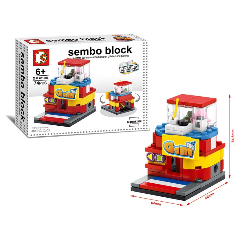 [Mã LIFETOYS1 giảm 30K đơn 99K] Đồ chơi lắp ráp HDY Sembo hình cửa hàng bán lẻ mini trong thành phố giáo dục cho bé