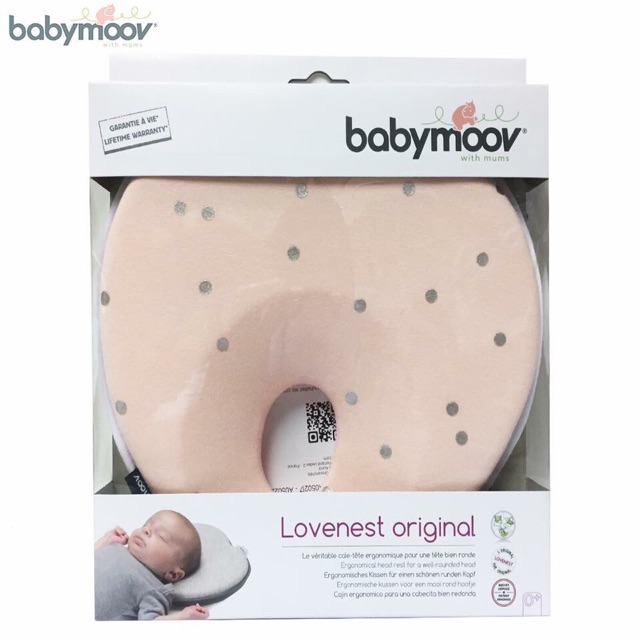 Gối trái tim chống bẹp đầu Babymoov