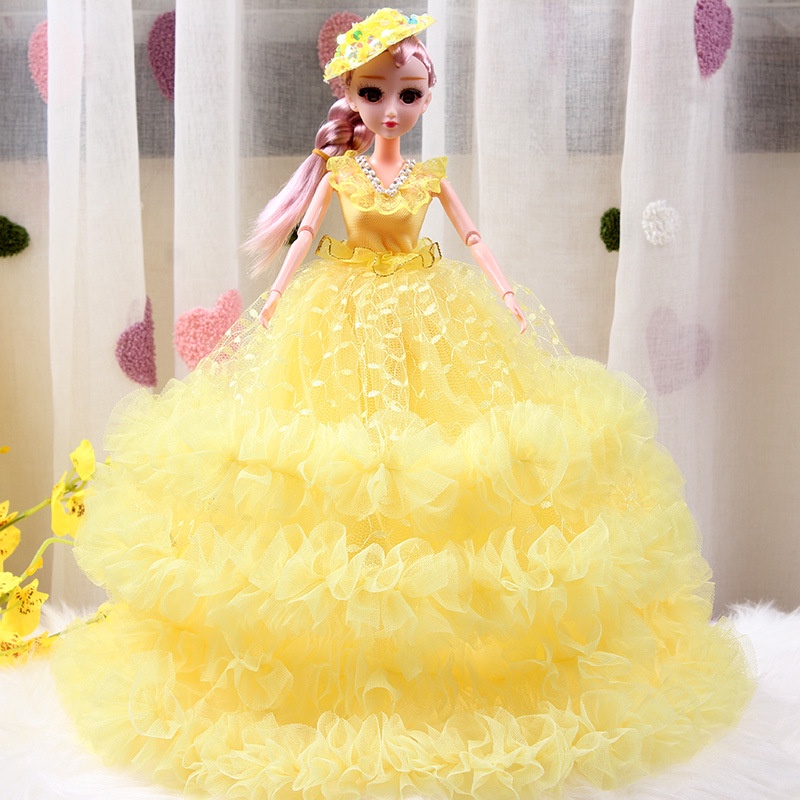 Đồ Chơi Cho Bé Gái Búp Bê Công Chúa Barbie 30cm Có Khớp đáng Yêu Kèm Phụ Kiện Váy Nhiều Tầng Sang Trọng E900