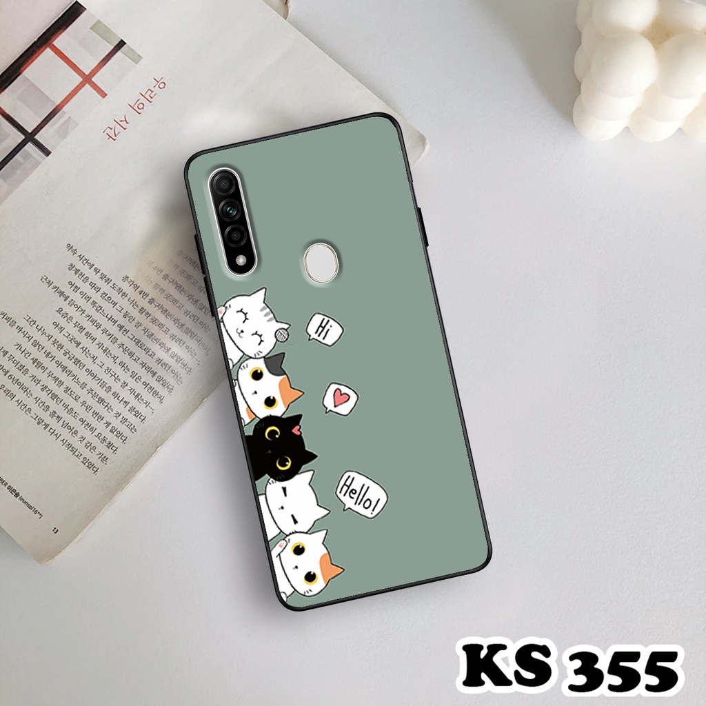 Ốp lưng Oppo A8 - Oppo A31 2020 - Oppo A91 - Ốp in hình Cat&amp;Bear đáng yêu - Chất liệu TPU siêu bền