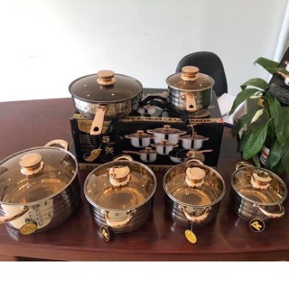 BỘ NỒI 6 MÓN VUNG KÍNH ANGELBERG