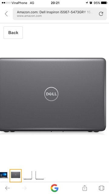 Dell Inspiron i5567-5473GRY 15.6" FHD Laptop (7th Generation Intel Core i7, 8GB RAM, 1 TB HDD)