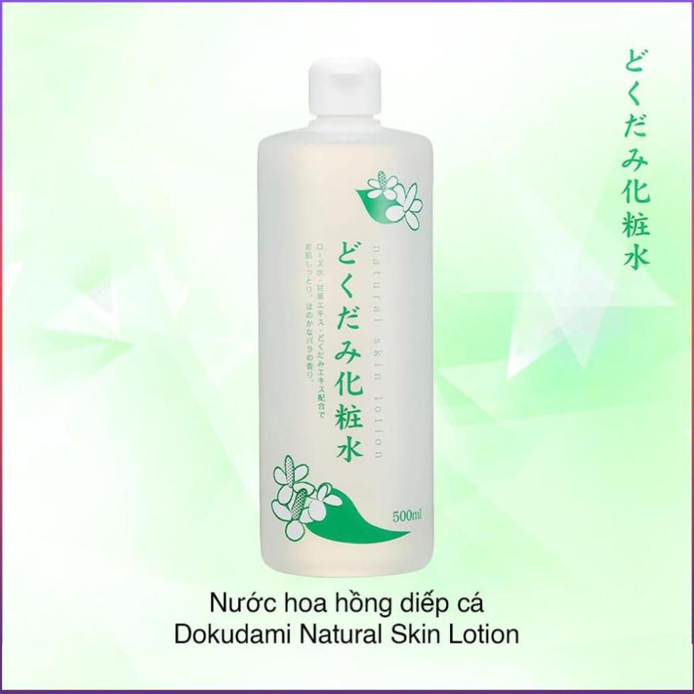 Nước hoa hồng diếp cá tía tô giảm mụn Dokudami 500ml Nhật Bản toner diếp cá | BigBuy360 - bigbuy360.vn