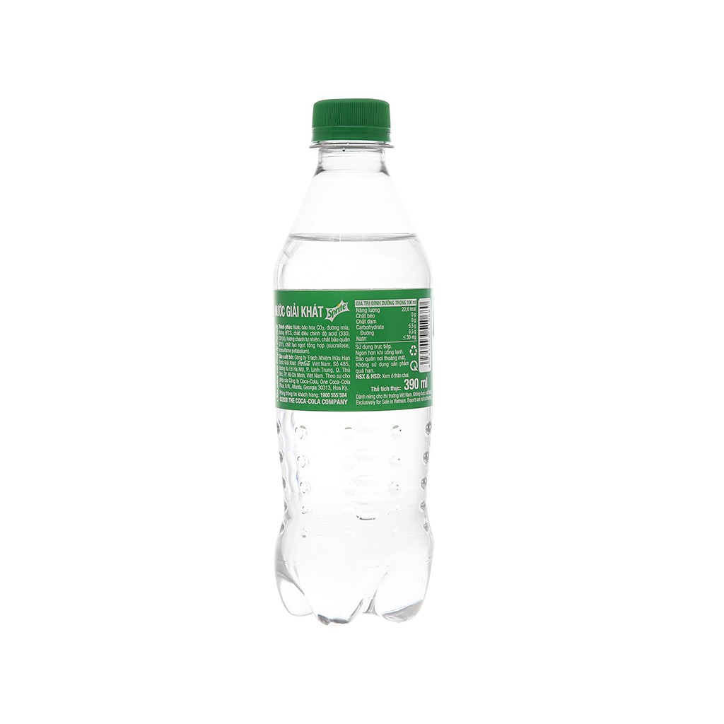 Thùng 24 chai nước ngọt Sprite hương chanh 300ml - Sảng khoái vị chanh - Món ngon hơn khi có Sprite