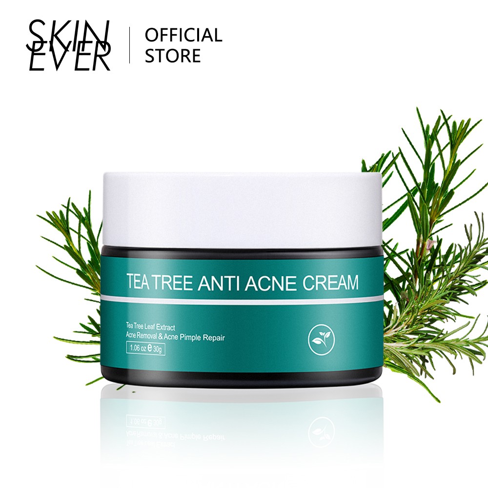 Kem tinh chất tràm trà SKIN EVER 30g cải thiện da mặt bị mụn