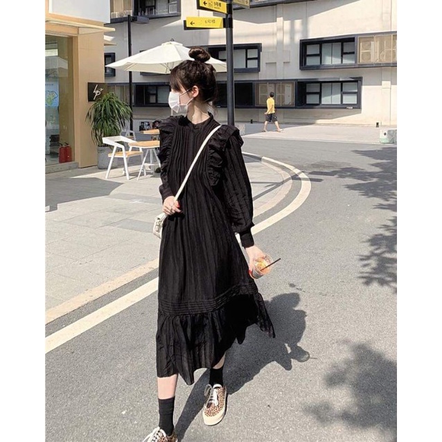Váy Midi Voan Tiểu Thư
