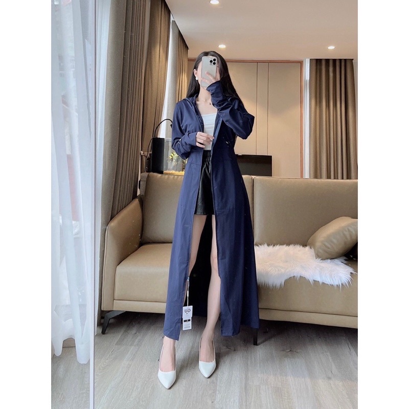 Áo chống nắng nữ toàn thân 2 lớp cotton thông hơi chống tia UV, siêu mát hàng loại 1