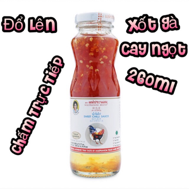 Chai Sốt Chấm Chua Ngọt Hiệu Con Gà 260g