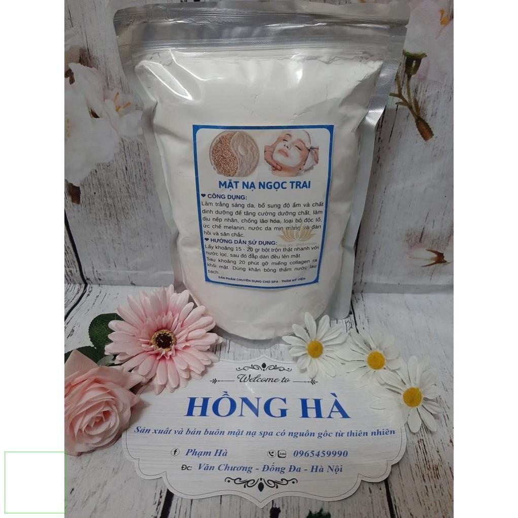 500gr Bột dẻo Ngọc Trai - Mặt nạ Ngọc Trai trắng da mịn màng handmade