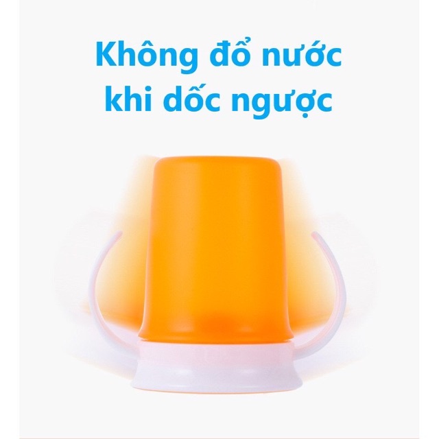 CỐC TẬP UỐNG 360º THÔNG MINH UPASS - UỐNG NƯỚC Ở QUANH VIỀN, KHÔNG RÒ NƯỚC (Có tay cầm)- HÀNG THÁI LAN