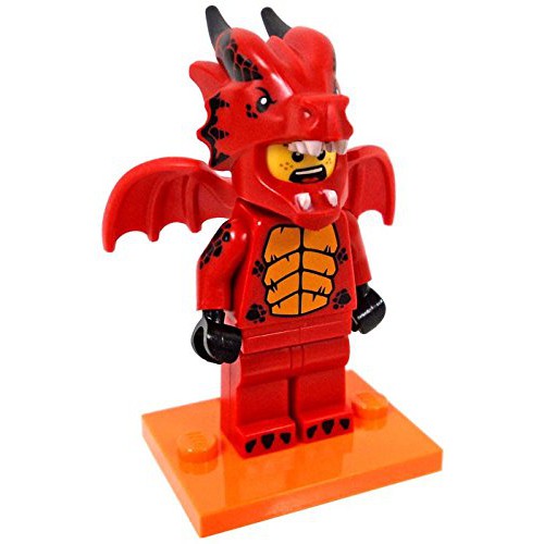 Nhân vật LEGO Minifigures Series 18 71021 Dragon Suit Guy - Chú bé mặc Cosplay Rồng Đỏ NEWSEAL