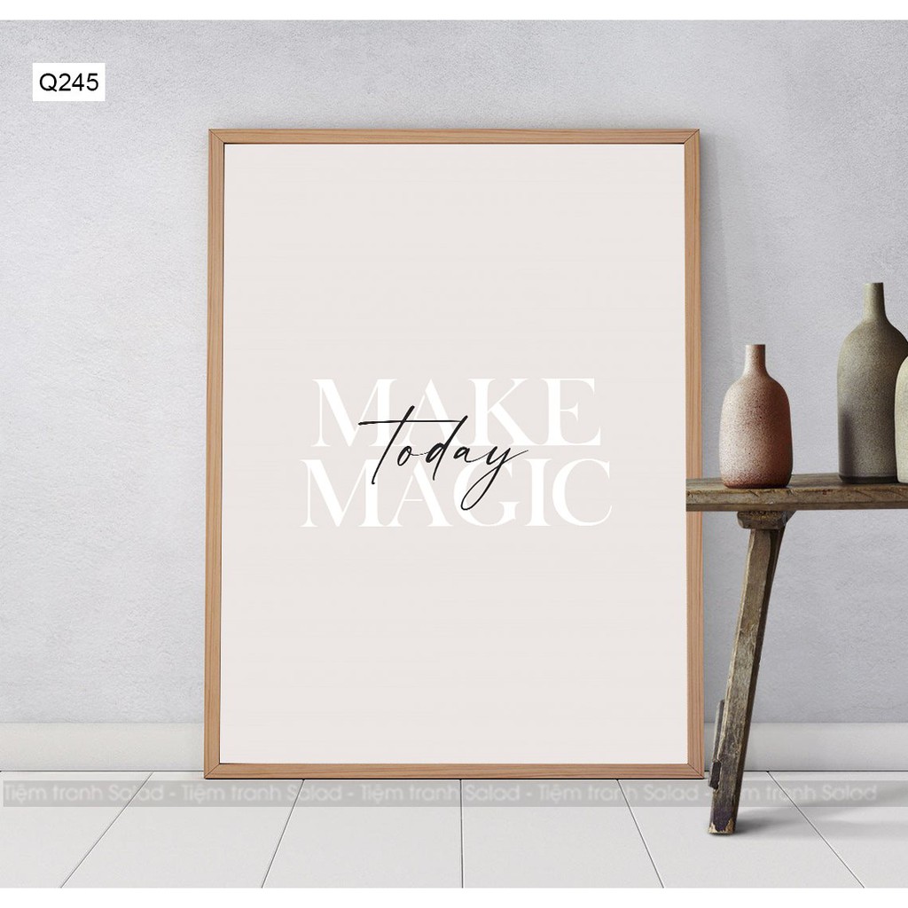 Tranh quotes ý nghĩa tạo điểm nhấn không gian Q245. Size khác khách Lh