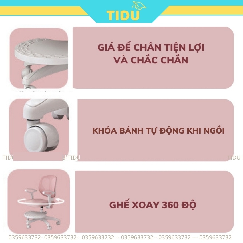 [Tặng bọc ghế + Đai chống gù] ghế chống gù chống cận dành cho học sinh ghế ngồi thông minh MQ1