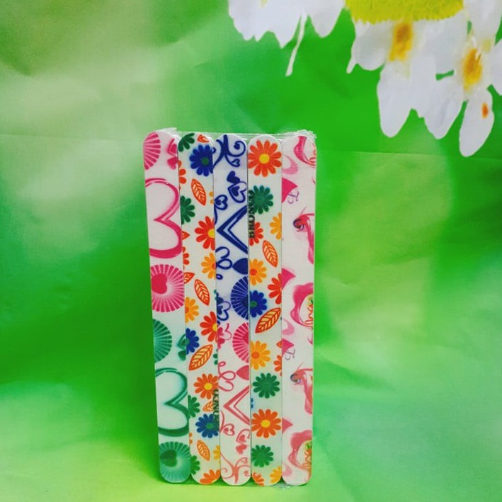 Dũa Móng Tay Giấy Hình Bông Chuyên Dụng Làm Nail - Dài 17cm