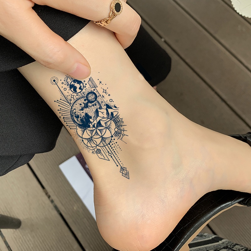 Hình xăm dán tạm thời 18 x 11 cm Unisex chống thấm nước có thể kéo dài đến 15 ngày JIAMIN Magic Tattoo