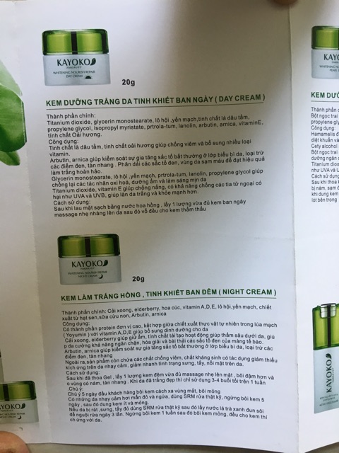 Bộ Mỹ phẩm KAYOKO 6in1 cao cấp, chuyên nám, tàn nhang và dưỡng trắng da | BigBuy360 - bigbuy360.vn