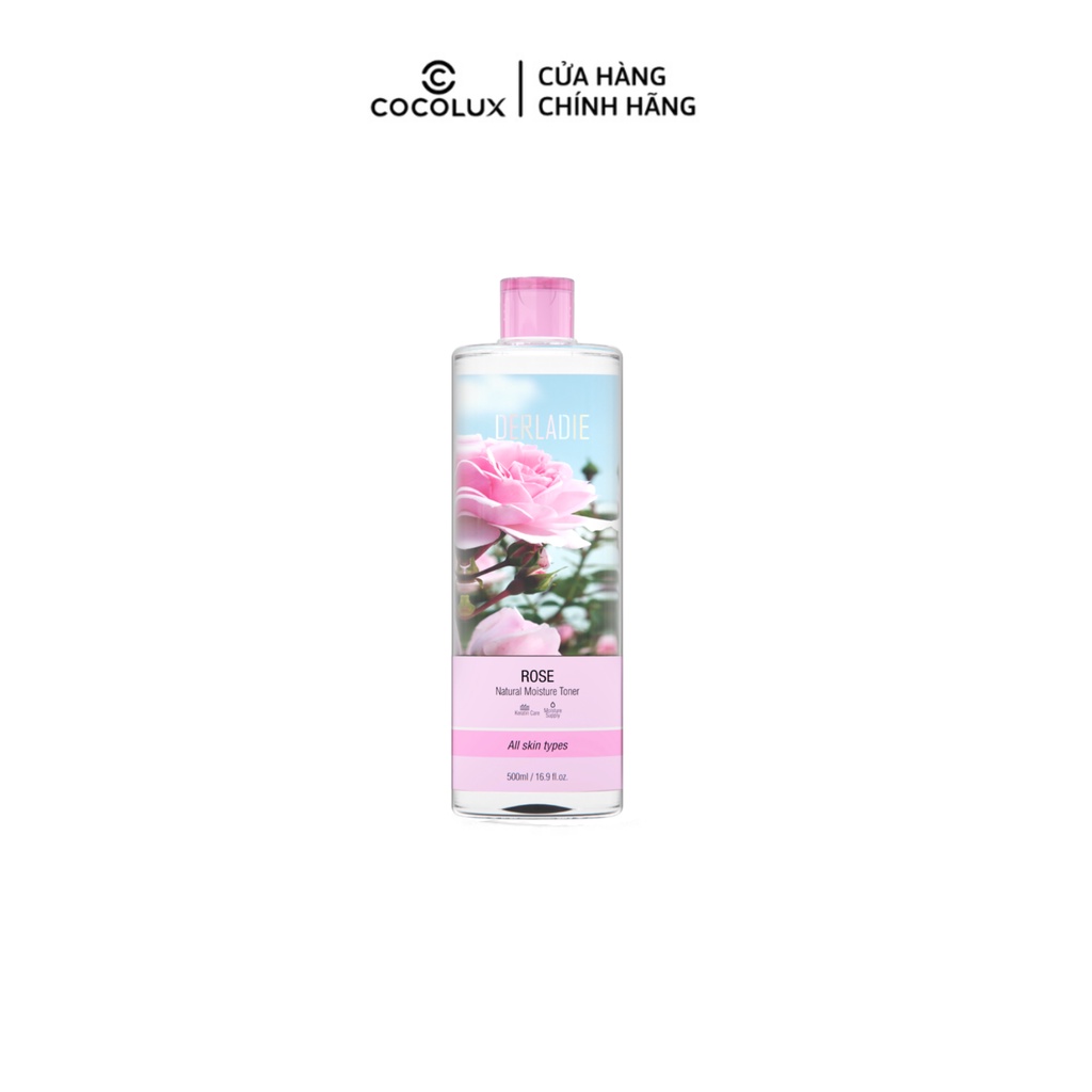 Nước Hoa Hồng Derladie Cấp Ẩm, Giảm Mụn Rose 500ml