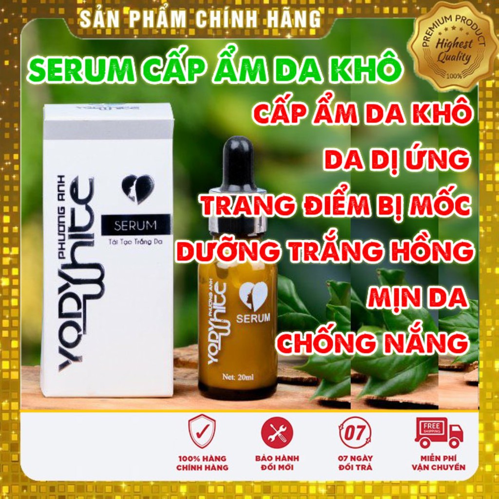⚡SERUM TÁI TẠO TRẮNG DA YODY WHITE PHƯƠNG ANH DƯỠNG DA KHÔ