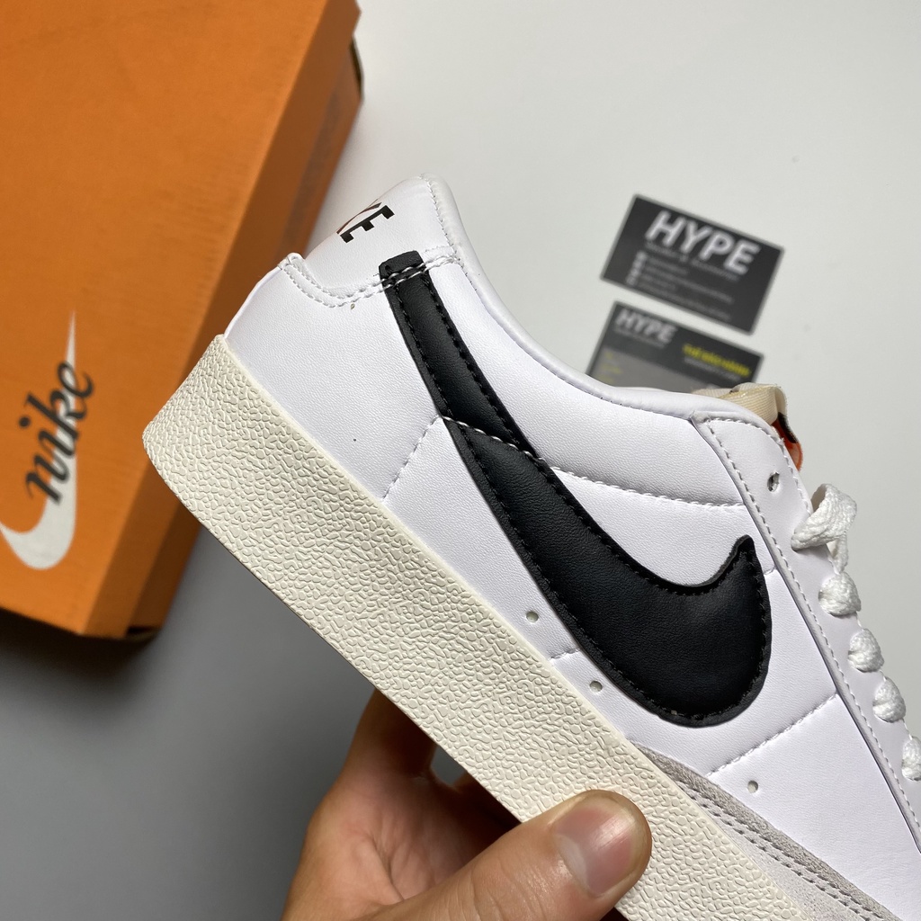 Giày Blazer Low White Black  - Hype Sneaker | Phiên bản 1:1 chuẩn