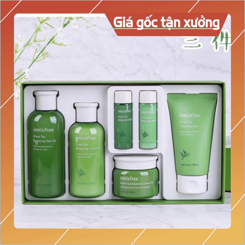 Set Dưỡng Trà Xanh INNISFREE 6 món - Cao Cấp