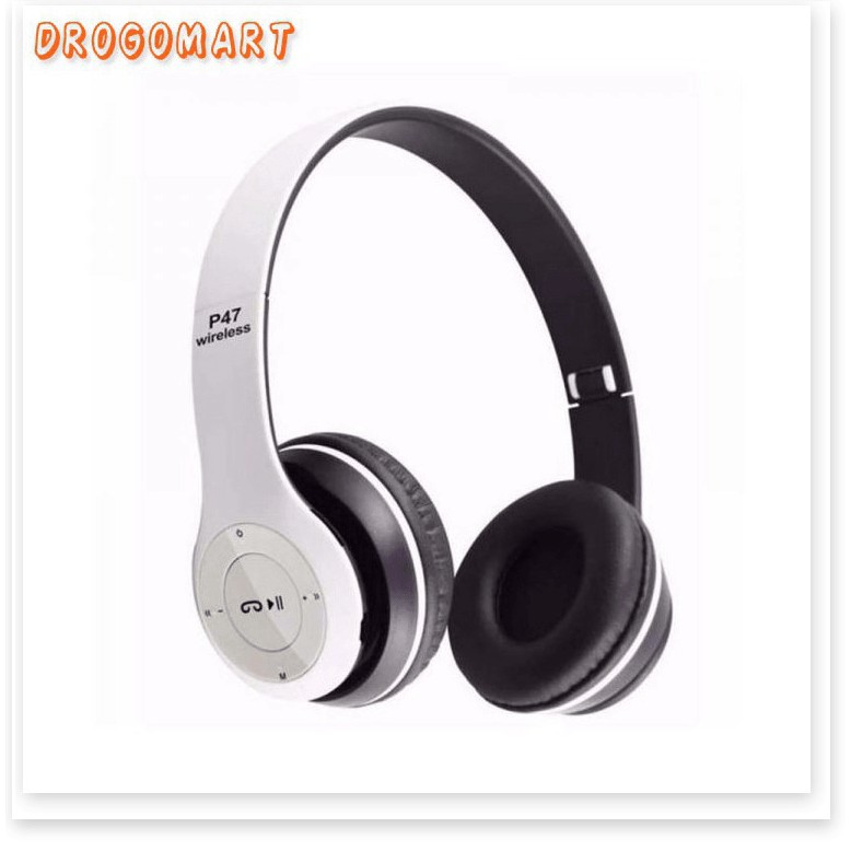 ( FREESHIP 99K ) Tai nghe chụp tai cao cấp có khe thẻ nhớ Bluetooth P47 Âm thanh đỉnh cao Bảo Hành 6 tháng