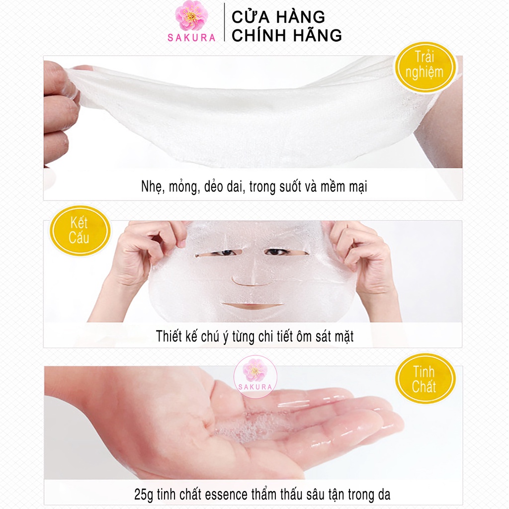 Mặt nạ giấy cấp ẩm IMAGES Mask chiết xuất hoa anh đào trắng da dưỡng ẩm chống lão hoá nội địa trung Sakura 25ml