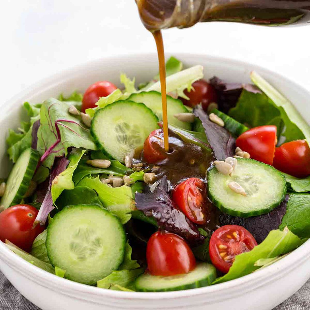 Sốt Salad hữu cơ Ozganics 350ml (vị Trái bơ kem/ Caesar/ Balsamic)