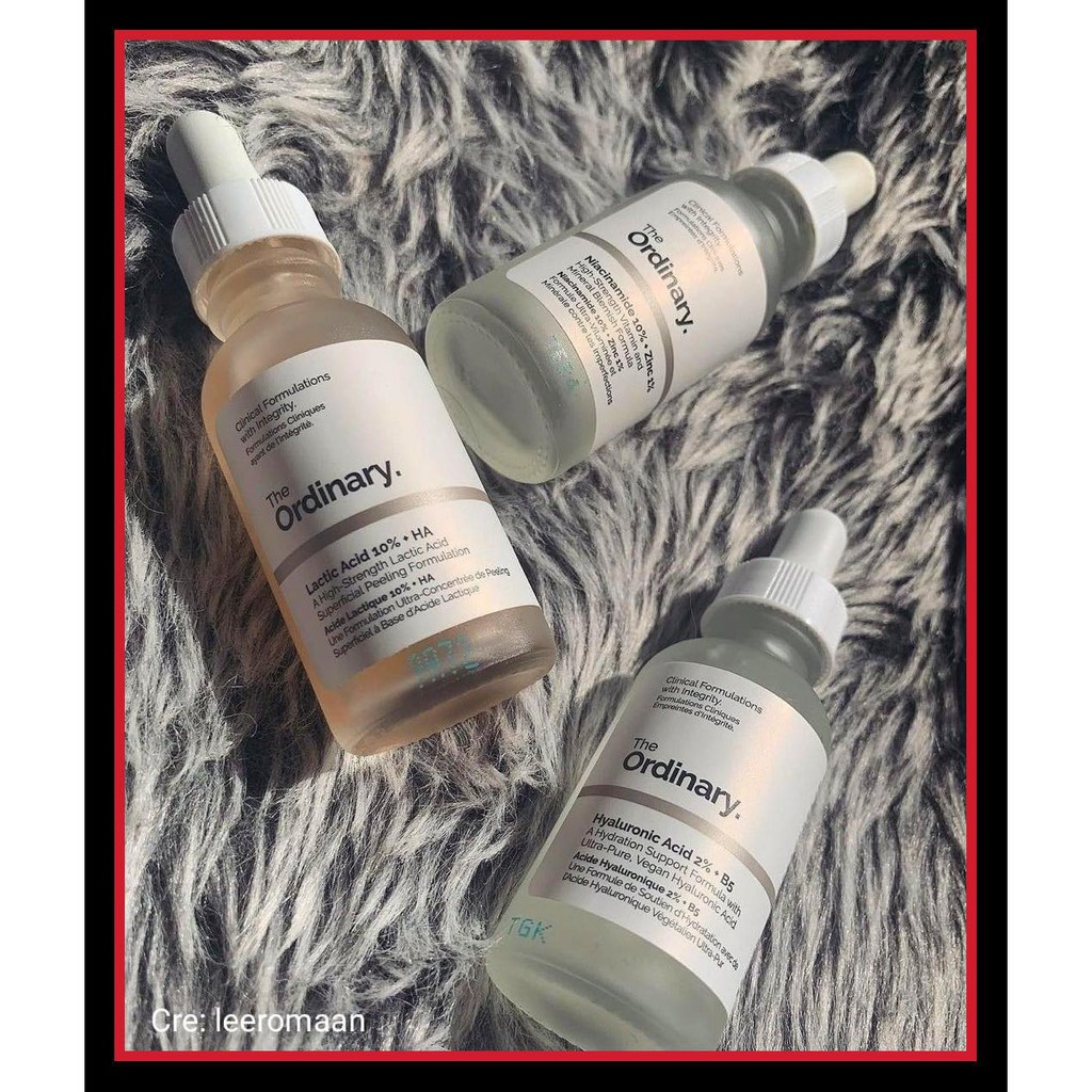 Tinh Chất tẩy da chết, giúp sáng da, đều màu , da mịn - The Ordinary Lactic Acid 10% + HA  - Lactic Acid 5% + HA