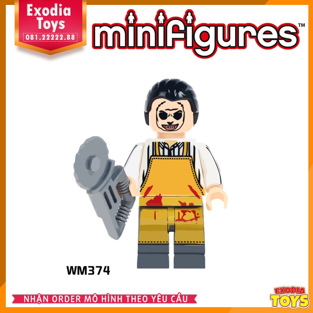 Xếp hình Minifigure các nhân vật trong phim kinh dị : Horror Series Minifigs - Đồ Chơi Lắp Ghép Sáng Tạo - WM6012