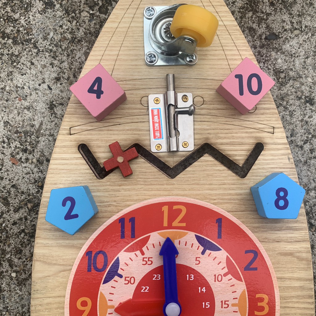 Đồ Chơi Gỗ,Bảng Bận Rộn Busy Board Tàu Vũ Trụ Benrikids Giúp Bé Phát Triển Kỹ Năng Toàn Diện