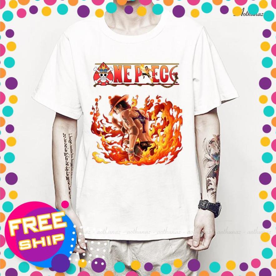 (GIÁ TỐT) Áo thun Anime Đảo Hải Tặc One Piece Luffy ACE - Mẫu mới M2355