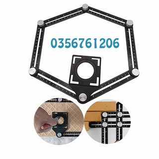 Thước Đo Định Vị Cắt Gạch, Thước Đo Chính Xác Lỗ Khoan - Điều Chỉnh Đa Góc Thước Gập 6 Đoạn ( hàng đẹp giá rẻ )
