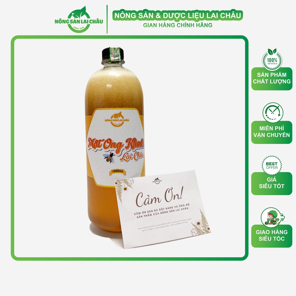 1 Lít Mật Ong Khoái Rừng Lai Châu