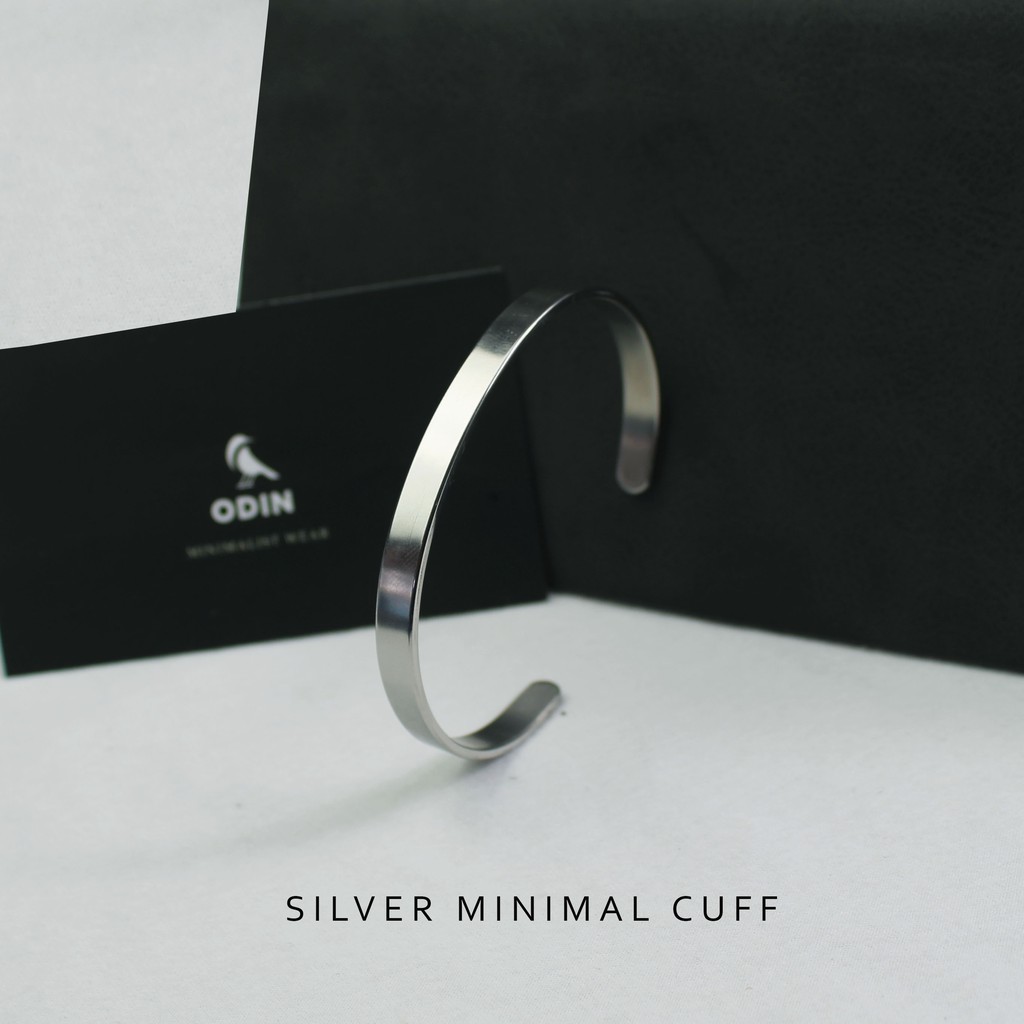 Vòng Cuff ODIN phong cách tối giản - Minimal Cuff - Thép Titanium 316L
