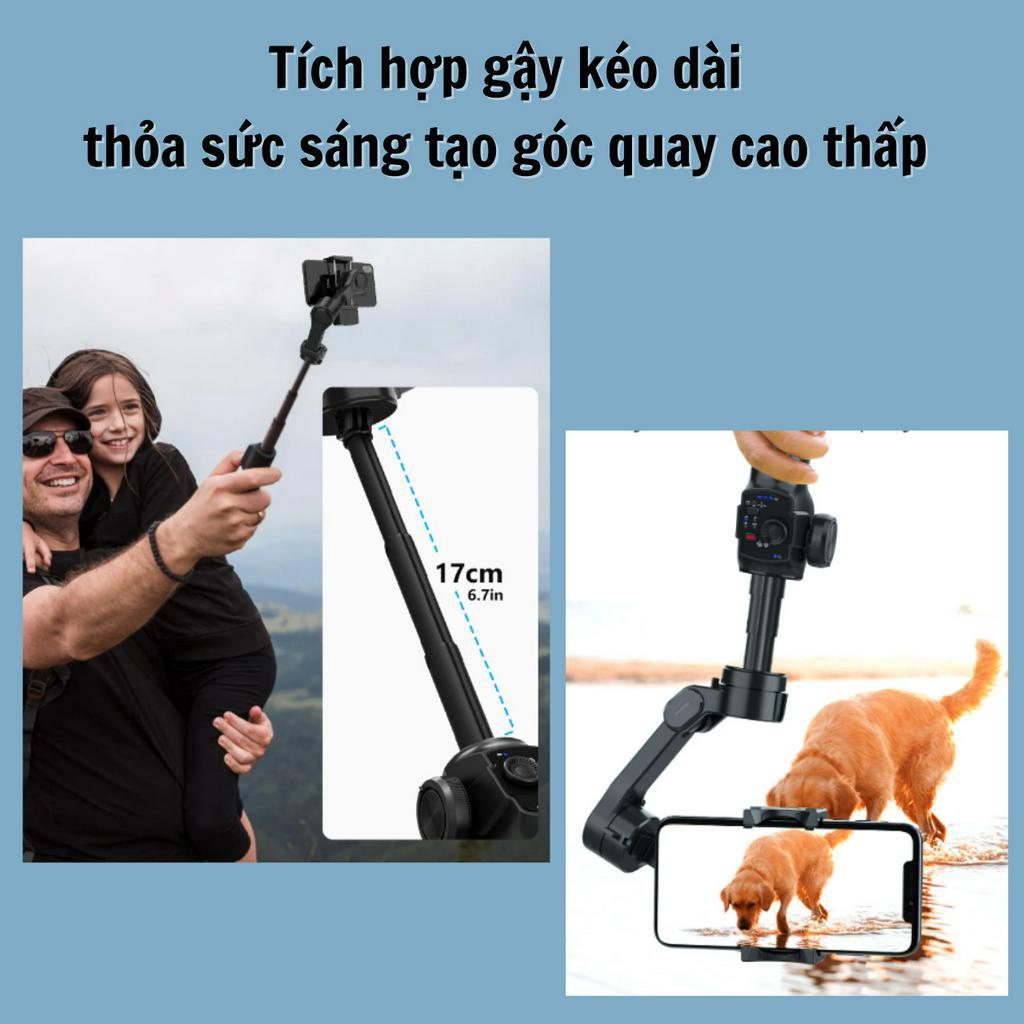 Gimbal chống rung điện thoại L9, Gymbal tốt hơn gimbal dij osmo mobile 6, Chống rung 3 trục và theo dõi chuyển động