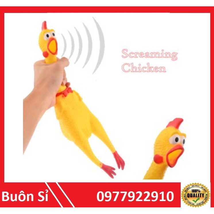 Gà A Lử bóp kêu _ Gà la hét đồ chơi (32cm)